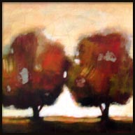 painting of two trees